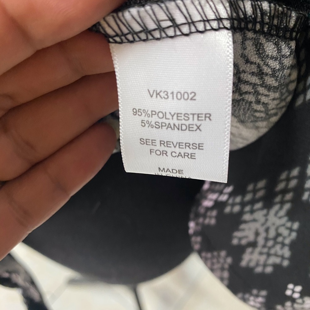 ADRIENNE VITTADINI BLACK LEOPARD PRINT SIZE S NWOT - Picture 10 of 10